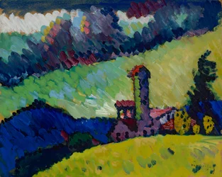 Murnau – Étude pour "Paysage avec tour"