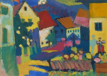 Rue à Murnau. Vers 1909-14