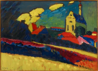 Étude pour Murnau – Paysage avec église I
