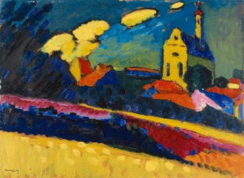 Étude pour Murnau - Paysage avec église, 1909