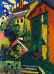 Escalier vers le château (Murnau)
