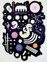 "Noir bigarré", peinture de Kandinsky