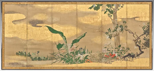 Fleurs et arbres des quatre saisons (écran droit)