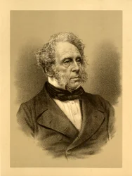 Henry John Temple, 3ème vicomte Palmerston. Premier ministre 1855-1858 et 1859-1865, vers 1850, vers 1880