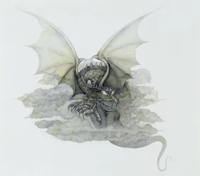 Un dragon qui ressemble à un nuage