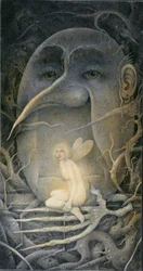 Menacer Humpty Dumpty et la fée. "Si vous allez dans les bois aujourd