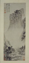 Pensées poétiques dans un pavillon au bord de la rivière, 1558