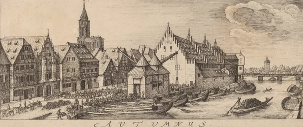 Automne : Le marché du vin, vers 1628-1629