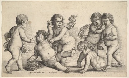 Cinq garçons et un satyre, 1646