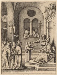 Jésus de nouveau devant Caïphe