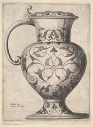 Cruche décorée d