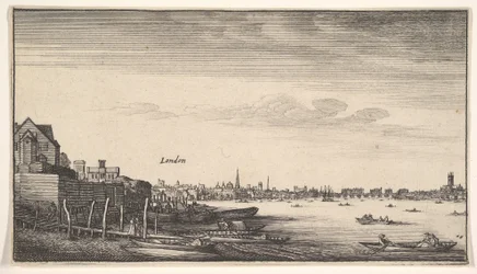 Londres vu des Escaliers de Milford, 1643-1644