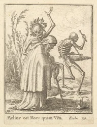 Vieille femme, de la Danse macabre