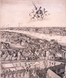 Vue panoramique de Londres, vers 1670