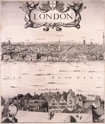 Vue panoramique de Londres, vers 1670