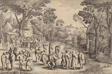 Danse de mariage rustique, 1650