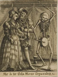 Le couple de mariés et la mort