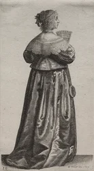 Les Divers Habits des Femmes Anglaises, de la Noblesse aux Paysannes..., 1639