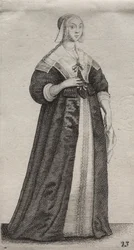 Les Diverses Habitudes des Femmes Anglaises, de la Noblesse aux Femmes de la Campagne : La Femme avec un Mouchoir