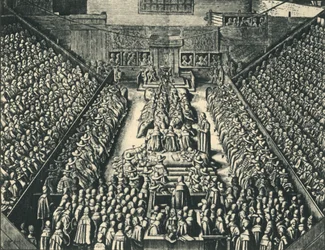 Le procès du comte de Strafford dans Westminster Hall