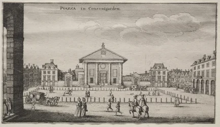 Vues de Londres : La Piazza à Covent Garden