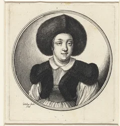 Femme avec un chapeau de fourrure