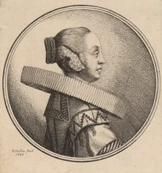 Femme avec une fraise de profil, 1643