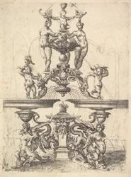 Conception pour une fontaine, planche 119 de l