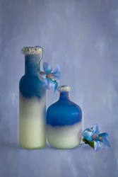 Nature morte au bleu serein