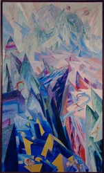 Le chemin du génie (huile sur toile)