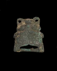 Ornement : masque animal grotesque (bronze)