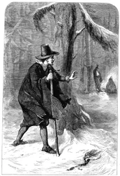Roger Williams dans la forêt, Amérique