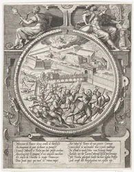 Les troupes de Bourse chassent les soldats allemands de Treslong et Merville de la citadelle, 1577