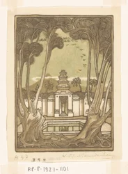 Cimetière près de Yogyakarta à Java