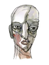 Un visage moderne et réfléchi