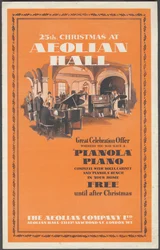 Pianolas de la société Aeolian, années 1920