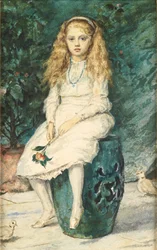 Portrait de Nina Lehmann, âgée de neuf ans, d