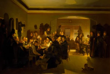Artistes au café de Finck à Munich