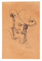 Autoportrait avec chapeau, 1894