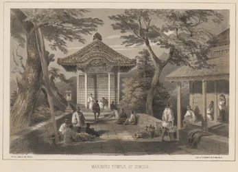 Temple des marins à Simoda, 1855