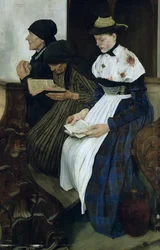 Trois femmes dans une église, 1882