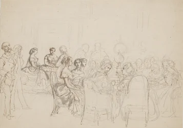 Soirée chez la princesse Charlotte Frédérique à Rome