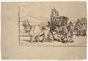 Le retour de Don Quichotte en charrette à bœufs