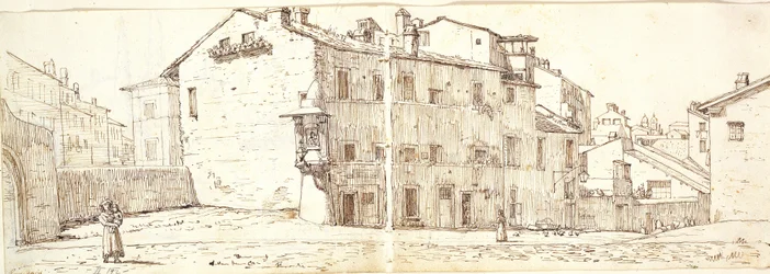 Rue dans le quartier de Monte Pincio, Rome