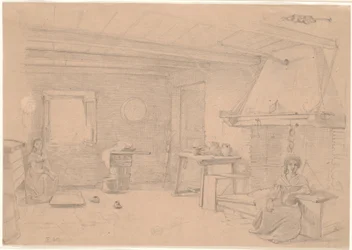 Intérieur paysan italien