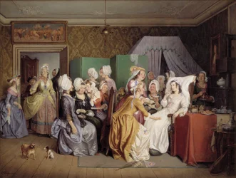 Scène de La Chambre de Mensonge de Ludwig Holberg