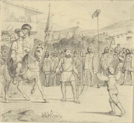 Guillaume Tell a tiré une pomme de la tête de son fils