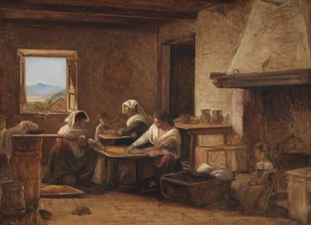 Femmes travaillant dans la cuisine d