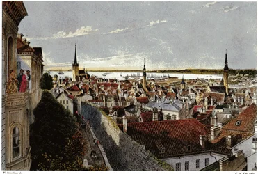 Vue de Reval, vers 1855