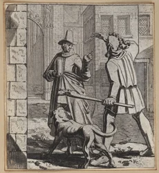 Le fou insouciant allant à l